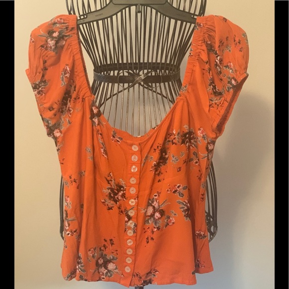 COPY - Free People - Large - Orange - top - Picture 1 of 7